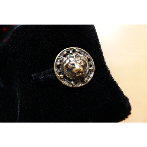 THE KOOPLES Lace Velvet Trim Polka Dot V-Neck Shirt Dress Nordstrom NWT M $325 - Picture 11 of 13